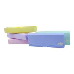 Pasta com aba elástico ofício lombo 40mm - Linho Serena - rosa pastel -  0249.WP - Dello - Organização e Embalagens - Lepok